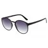 Le Specs Eyewear Swizzle Thin Round Matte Black Smoke Gradient Lens Sunglasses