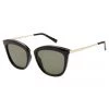 Le Specs Caliente Black Gold Arms Khaki Lens Sunglasses Eyewear
