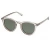 Le Specs Eyewear Fire Starter Round Clear Stone Khaki Polarised Lens Sunglasses