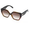 Le Specs So Fetch Oversized Square Black Tort Brown Gradient Lens Sunglasses Eyewear