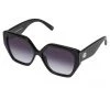 Le Specs So Fetch Oversized Square Black Smoke Gradient Lens Sunglasses