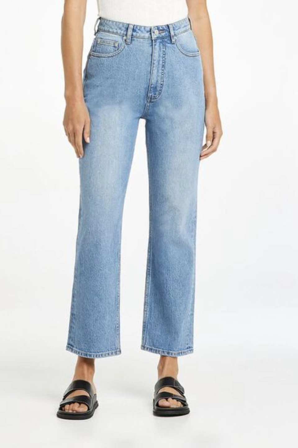 Lee Denim Hourglass Virtue Blue High Straight Denim Jean