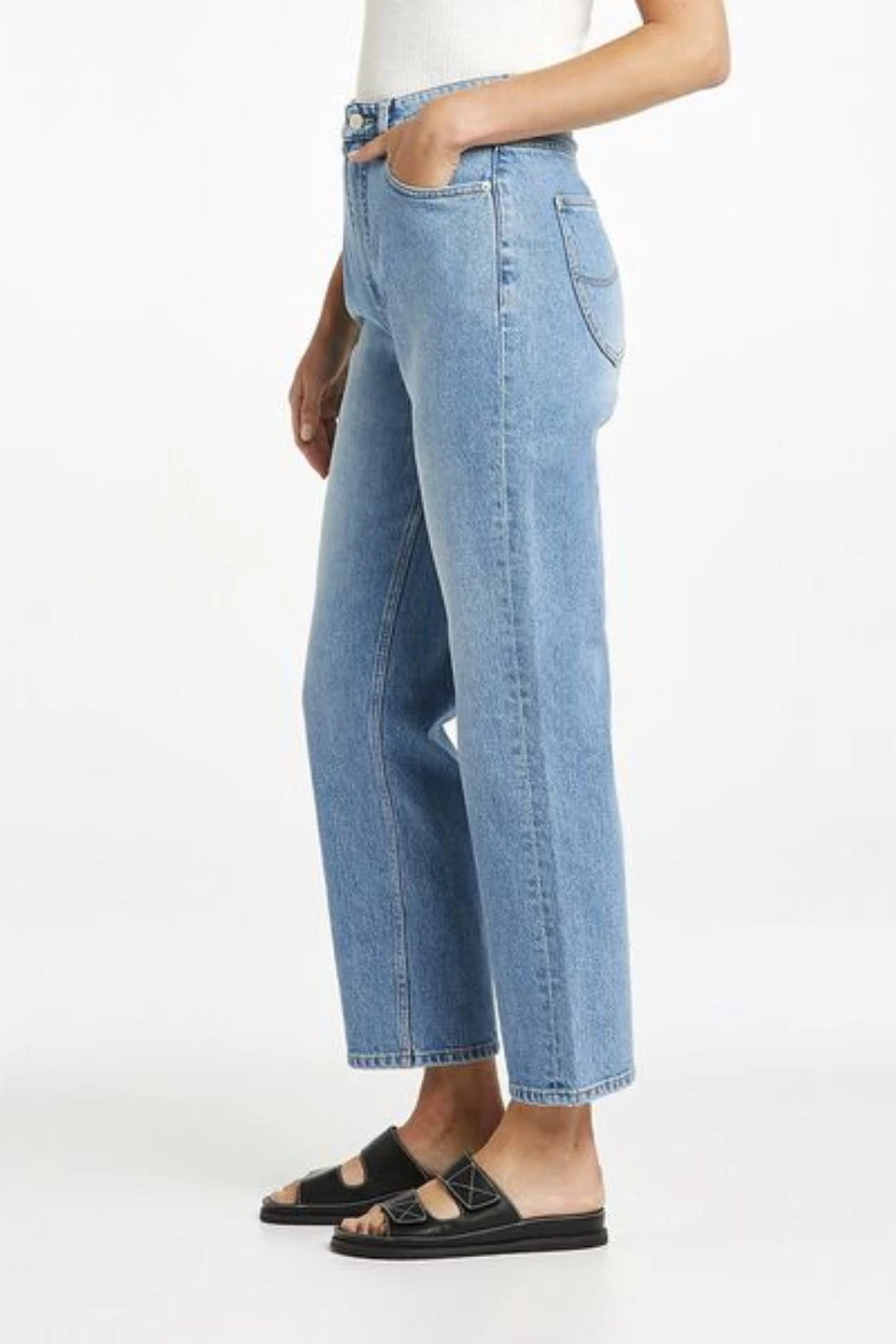 Lee Denim Hourglass Virtue Blue High Straight Denim Jean