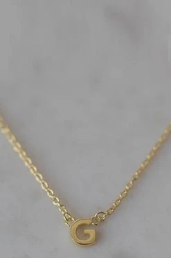 Sophie Little Letter Single Gold Necklace