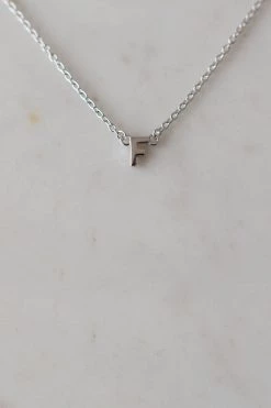 Sophie Little Letter Single Silver Necklace Jewellery