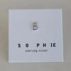 Sophie Little Letter Single Stud Silver Earrings Jewellery
