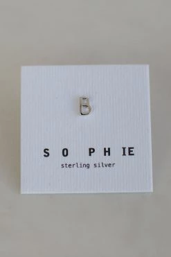 Sophie Little Letter Single Stud Silver Earrings Jewellery
