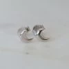 Sophie Luna Lover Stud Earrings Silver