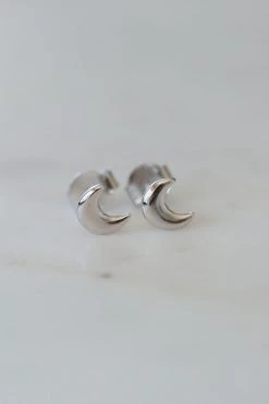 Sophie Luna Lover Stud Earrings Silver