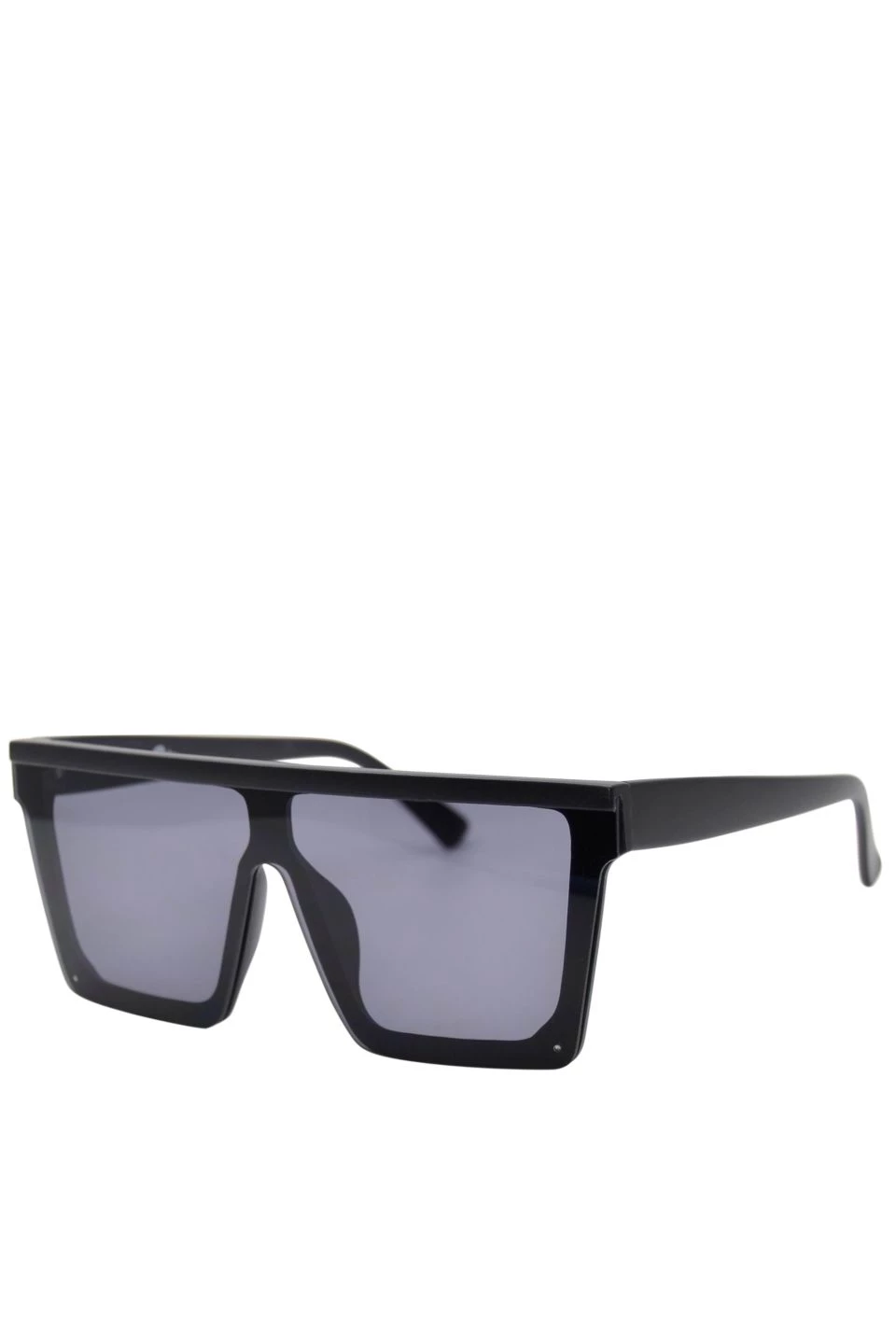 Reality Eyewear Malibu Oversized Flat Top Square Black Sunglasses Eyewear