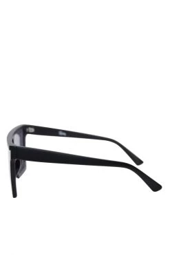 Reality Eyewear Malibu Oversized Flat Top Square Black Sunglasses Eyewear