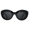 Reality Eyewear Eyewear Marmont Chunky Cat Eye Black Polarised Sunglasses
