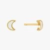 Ania Haie Wild Soul Moon 5.5mm Gold Stud Earrings Jewellery