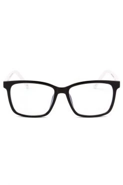 Prive Revaux Eyewear MVP Square Black White Blue Light Sunglasses