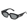 Le Specs Eyewear Major Black 90s Inspired Sunglasses