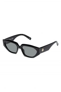 Le Specs Eyewear Major Black 90s Inspired Sunglasses