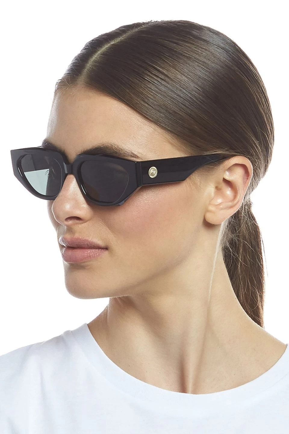 Le Specs Eyewear Major Black 90s Inspired Sunglasses