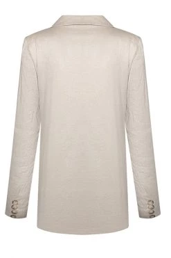 Ivy + Jack New In Mason Sand Linen Boyfried Blazer