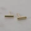 Sophie Jewellery Mini Bar Stud Earrings Gold