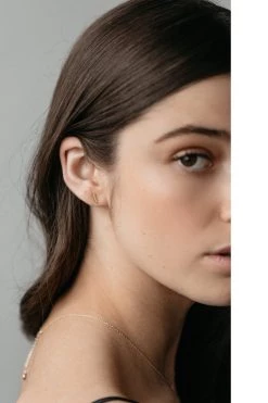 Sophie Jewellery Mini Bar Stud Earrings Gold