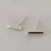 Sophie Mini Bar Stud Earrings Silver