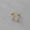 Sophie Jewellery Mini Pearl Stud Earrings Gold