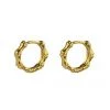 Brie Leon Mini Bambu Gold Sleeper Earrings