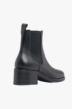 Solsana New In Nellie Black Leather Boot