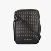 SABEN Bags Get The Look Nikko Black With Gold Studs Leather Phone Sling