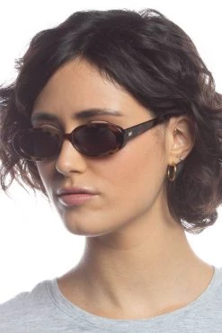 Le Specs Outta Love Oval Vintage Tort Sunglasses Eyewear