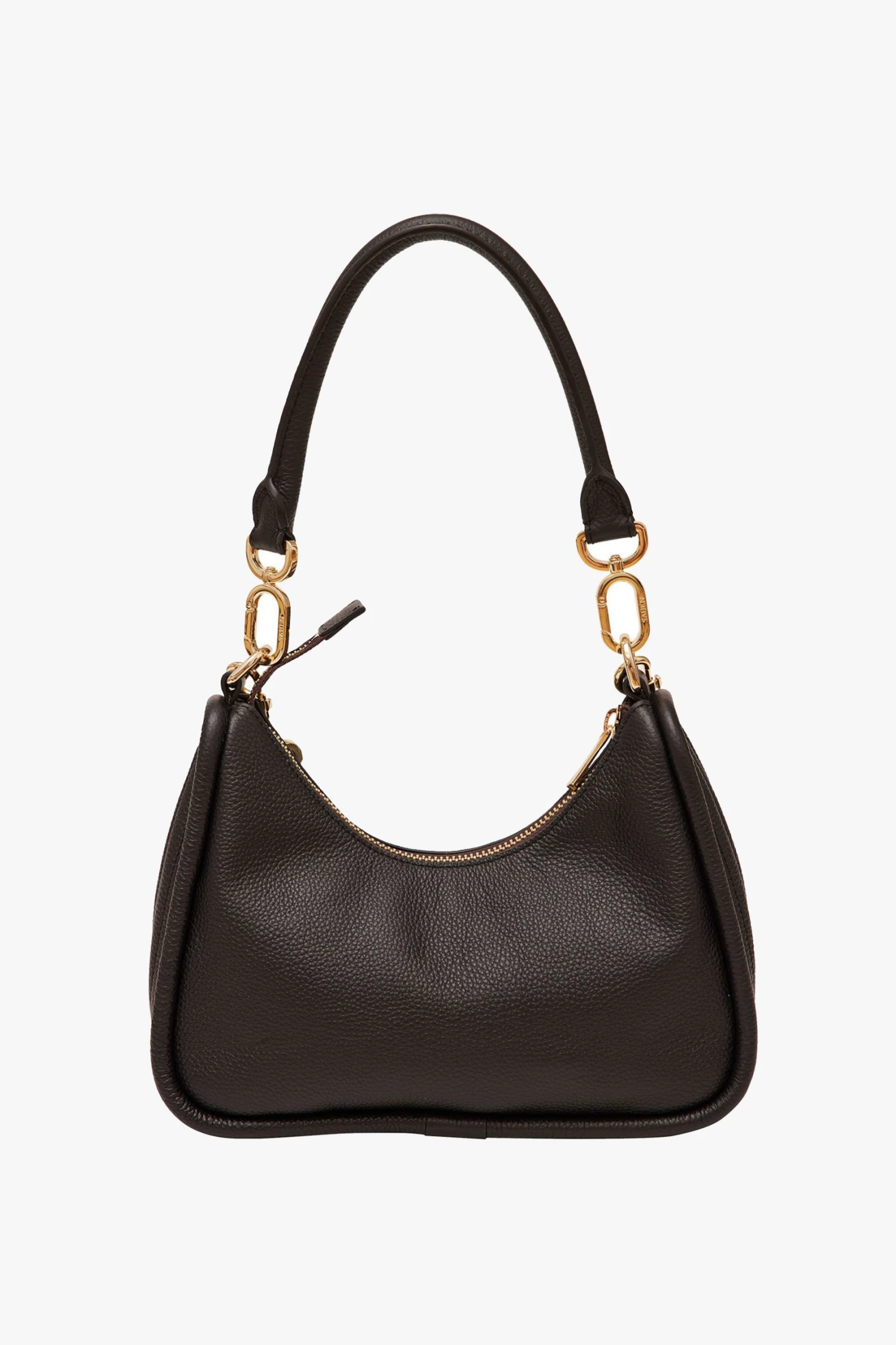 SABEN Bags Odette Black Handbag With Gold Chain Detail Support Local