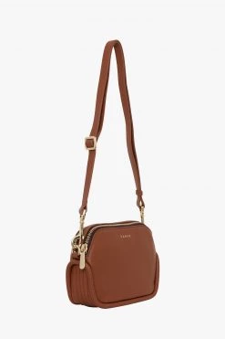 SABEN Bags The Edit Odile Tan Rectangle Shoulder Bag