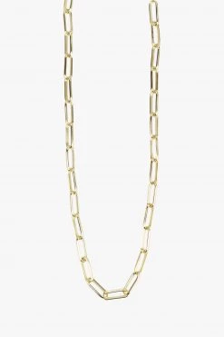 Flo Gives Back 15% To Women In Need Oval Chain Gold Necklace Jewellery