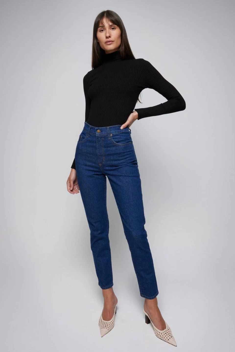 Nobody Denim Frankie Insight Navy Ankle Stretch Jean