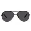 Le Specs Eyewear Panarea Aviator Black Smoke Lens Sunglasses