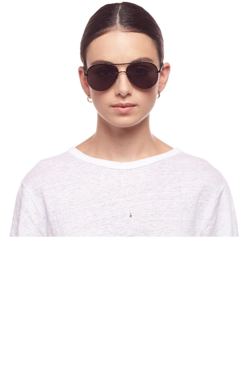 Le Specs Eyewear Panarea Aviator Black Smoke Lens Sunglasses