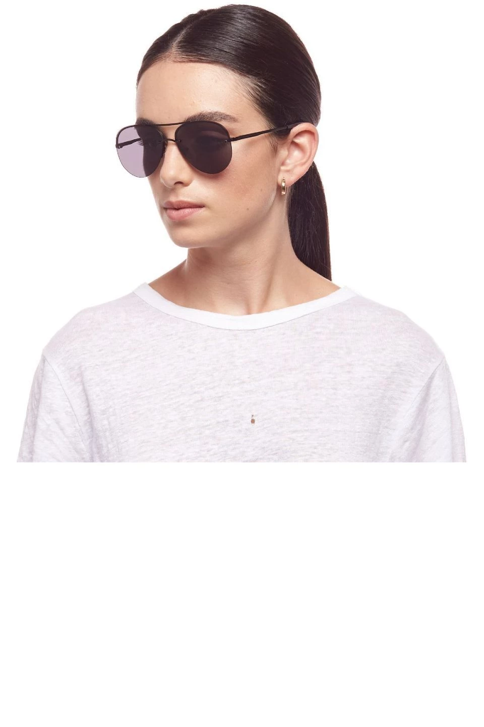 Le Specs Eyewear Panarea Aviator Black Smoke Lens Sunglasses