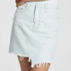 Nobody Denim Piper Embracing Ice Blue Mini Denim Skirt