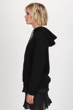 Federation Present Black Hooded Sweat Knitwear