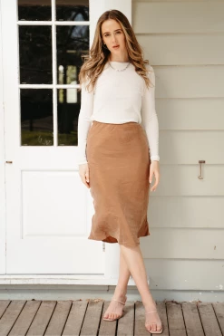 Ivy + Jack Faith Ivory Mesh LS Crew Top