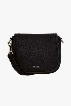 SABEN Bags Support Local Sadie Black Bubble Saddle Shoulder Bag