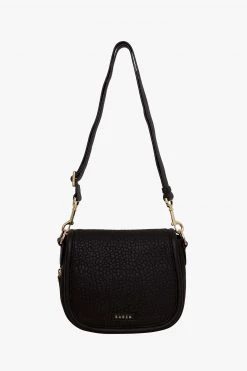 SABEN Bags Support Local Sadie Black Bubble Saddle Shoulder Bag