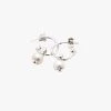 Stolen Purity Sleeper Pearl Earrings Silver