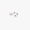 Stolen Purity Stud Pearl Earrings Silver