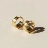 Brie Leon Quinn Huggie Gold Earrings Jewellery