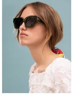 Isle Of Eden Rae Green Sunglasses Eyewear