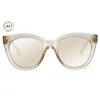 Le Specs Resumption Sustainable Stone Frame With Gold Lens Cat Eye Sunglasses Get The Look
