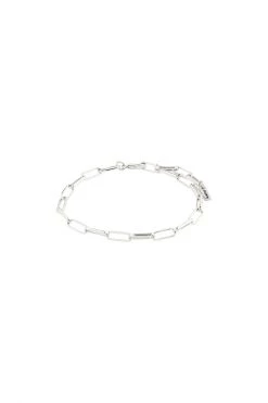 Pilgrim Ronja Rectangular Chain Link Silver Bracelet