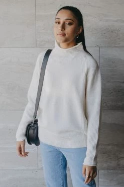 Dom Rosalie Snowflake High Neck Knit Sweater Knitwear