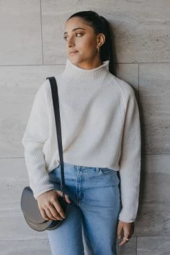 Dom Rosalie Snowflake High Neck Knit Sweater Knitwear